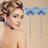 Mode Schmetterling Lange Eardrop Für Frauen Kostüm Schmuck Zubehör Koreanischen Stil Metall Ohrringe Frauen Zubehör
