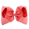 DHL Gratis Baby 8 tum Stor Grosgrain Ribbon Bow Hairpin Clips Flickor Stor Bowknot Barette Kids Hair Boutique Bows Barn Hårtillbehör