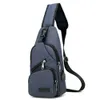Mężczyźni Canvas Creative USB Port Port Antytheft Pack Pack Torby podróżne plecakowe plecak na ramię worka 1430964