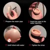 Injecting Warm Water filling Inflatable Silicone Realistic Pussy Real Body Temperature Male Masturbactor Big Ass Sex Toy for Men6885251