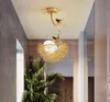 Post moderne handwerk gouden aluminium stalen vogel nest hanglamp lamp nordic zilver alu draad wit glas eieren ophanging licht myy