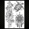 Women Girl Big Arm Owl Fake Tattoo Temporary Mandala Flower Henna India Tatoo Stickers Custom Black Turtle Tattoos Girls2617732