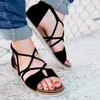 2020 Women Sandals Leopard Print Summer Shoes Women Open Toe Andals Flat Sandals Womens Summer Shoes