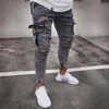 I-Show Erkekler Sıkıntılı Skinny Jeans Tasarımcısı Mens Slim Rock Revival Jeans Düz Hip Hop Erkek Kot TF806291S