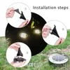 DHL Solar Powered 4led 8 LED Lighting Buried Ground Underground Light for Outdoor Path Garden Lawn Landscape Decoration Lamp