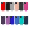 Fundas delgadas a prueba de golpes de doble capa para iPhone 6 6s 7 8 Plus X Xs Max 11 Pro 12 13 cubierta trasera dura