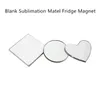 Blank Metal Fridge Magnet for Sublimation with Aluminum Sheet insert Heat Press Print Thermal Transfer Products Custom Your Design