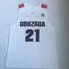Gonzaga Bulldogs College 21 Rui Hachimura Jersey Uomo Blu Navy Bianco High School Basket John Stockton Maglie 12 Cucito Spedizione Gratuita
