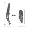 Folding mustasche Beard Comb Hair Brush Pocket Steel Static Hair Combs Hairbrush för män Kvinnor