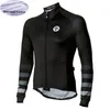 Lange mouwen fietsen jersey met fleece 2020 attaquer winter fietsen kleding mannen maglia da ciclismo a manica lunga warme warm