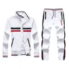 Mens Tracksuit Causal for Men jogger Stand Coll Sweatshirt Loose Inside Net Pants
