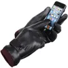 Fashion-Mens Motorcycle Gloves TouchScreen Windproof Winter Warm Soft Thick Deluxe Fleece Lining Comfort Gloves Driving Mittens