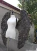 Ny costumed handgjorda vackra guld vita fjäder ängel vingar för modeshow visar bröllopskytte props cosplay spel kostym