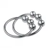 Stainless steel Cockrings glans ring with three beads ejection delay ejaculation products for men penis sex toys