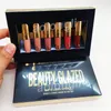 Gold Birthday Edition Lip Gloss 6pcs/set batons Matte Liquid Lipstick maquiagem Lipgloss Kit Beauty Glazed Lip gloss Cosméticos