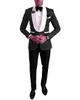 Popular One Button Groomsmen Shawl Lapel Groom Tuxedos Men Suits Wedding/Prom Best Man Blazer ( Jacket+Pantst+Tie) 922