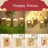 30pcs Christmas Wood Veller Candlestick Table Lamp for Tea Light Decoration