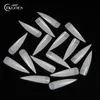 Tkgoes 500pcs Long Stilettos Sharp Fake Nail Art Acrylic False Nail Tip Vit / Clear / Natural Välj Y18101003