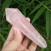 Natural Pink Rose Quartz Crystal Smoking Pipes Healing Crystal5274507