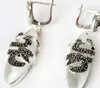 Free Shippig nice 925 Silver Natural Clear White Opal Boucles d'oreilles 11/2"