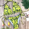 MJ-122 2019 Deux Pièces Femmes Floral Push-up Rembourré Soutien-Gorge À Volants Bandage Bikini Ensemble Triangle Maillot De Bain Triangle Maillots De Bain Maillot De Bain Plage