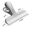 Stainless Steel Heavy-duty Food Bag Clips Perfect for Air Tight Seal Grips on Coffee Food & Bread Bags Office Kitchen Home Usage