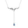 Mode-5 puur zilver met Swarovski Crystal Butterfly ketting