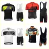 Scott equipe ciclismo manga curta camisa bib shorts define dos homens mtb bicicleta roupas esportivas verão roupas 3d gel almofada u121815