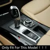 Car Styling Center Console Gear Shift Panel Decoration Cover Trim For BMW X5 E70 X6 E71 2008-2014 LHD Interior Auto Accessories