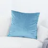 45 * 45 cm di lusso blu velluto fodera per cuscino federa federa verde giallo rosa grigio bianco nero decorativo per la casa divano cuscini di tiro