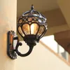 Europejska LED Oświetlenie Ogólne Wodoodporne lampy ścienne na zewnątrz American Retro Sconce Courtyard Lamp Balkon Terrace Sayreat Outs Light