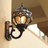 European led Outdoor Lighting Waterproof Outdoor Wall Lamps American Retro Sconce Courtyard Lamp Balcony Terrace Hallway Outside L281R