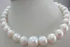 Hot vente nouveau style Grand 12-15mm Mer du Sud Collier véritable perle blanche fine