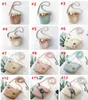 Baby barn koreanska plånböcker söt mode baby flickor mini prinsessa plånböcker DIY vävt halm handväska för baby söta blommor tillbehör godisväskor