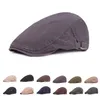 Men Cotton Flat Cap Soft Fit Cabbie Newsboy Wonderful Fashion Classic Newsboy Ivy Hat Women Driving Cabbie Irish Hunting Berret2195667