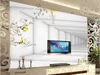 Fond d'écran classique pour murs moderne haute qualité magnolia fleur porte arrière arrière fond de fond de fond