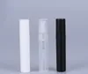 1000pcs / lot Schwarz Weiß Klar 3ML Mini-Kunststoff-Parfüm-Flasche Kosmetik Beispiel Testflaschen Vials zum Verkauf Spray leeren