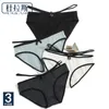 Women's Panties Sexy Cotton Low Waist Girl Fashion Striped Woman Underwear DULASI 3 Pcs/lot