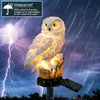 Owl Solar Lawn Lamps LED Solar Garden Lights Waterdichte binnenplaats Decoratie Landschap Lamp