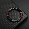 Tiger Eye Stone Stone Beded Bered Women Women Mens Proclets Bracelets Will Modelry Will and Sandy