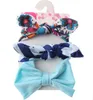 Baby Headbands Girls Rabbit Ear Headband Bow Knot Turban Infant Elastic Hairbands Floral Dot Headwear Kids Hair Accessories 3pcs/set A5834