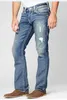 Herrenjeans Mode-Hosen mit geradem Bein 18SS Neue echte elastische Herren-Denim-Designerhose Robin Rock Revival mit Kristallnieten