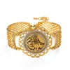 Moda Boguła luksus muzułmański islam biżuteria bransoletki arabska bransoletka urokowa dla kobiet vintage złoty kolor ślubny Prezent 4360156