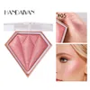 DHL Handaiyan Face Diamond Crystal Highlighting Pressed Powder Compact Brightening Powder Shimmer Complexion Bronzers Highlighters 5 Color