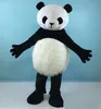 2020 Discount venda fábrica de um grande peludo panda barriga traje mascote para adultos ao desgaste