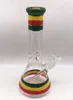 Rasta Glass Smoking Hookahs Water Bongs