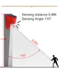 La più recente luce di allarme solare 110db 6 LED lampada solare luci di avvertimento solari impermeabili lampade di allarme sonoro con sensore di movimento