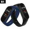 M4 Smart Band Fitness Tracker Sport Armband Hjärtfrekvens Blodtryck Hälsa Monitor Smart Watch med Retail Box