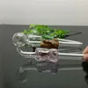 Medium-cor bonita pot flexão de vidro grosso Bongos queimador de óleo tubulações de água Cachimbo de vidro Oil Rigs fumar