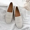 Sıcak Satış-Moda Tırtıklı Dekorasyon Hakiki Deri Kadınlar Için Loafer'lar Ayakkabı Flats Topuklu Casual Katır Ayakkabı Ofis Elbise